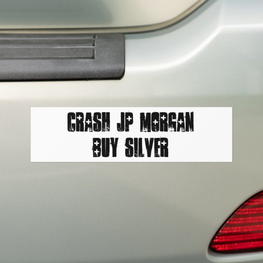 Crash JP MORGAN Bumpersticker (Op auto)
