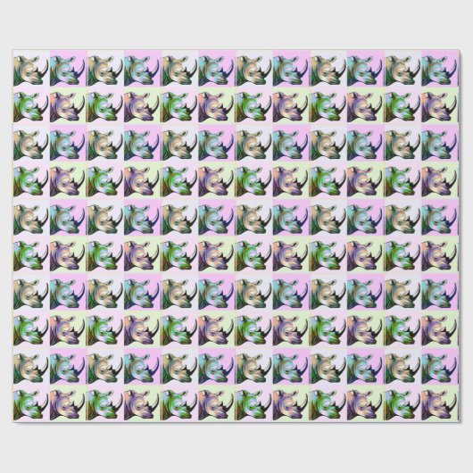 Crash of Rhinos Pop Art Cadeaupapier (Vlak)