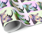 Crash of Rhinos Pop Art Cadeaupapier (Rol Hoek)