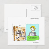 Crash Tekst Dummy Grappig Briefkaart (Voorkant / Achterkant)