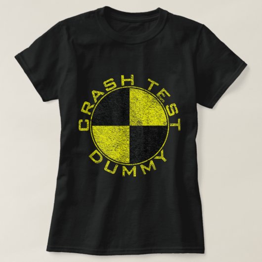 CRASH TEST DUMMY COSTUME PRETEND I'M A CRASH TEST T-SHIRT (Design voorkant)