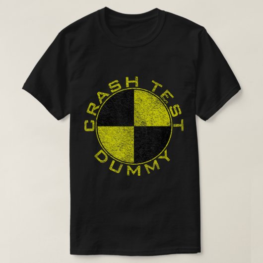 CRASH TEST DUMMY COSTUME PRETEND I'M A CRASH TEST T-SHIRT (Design voorkant)