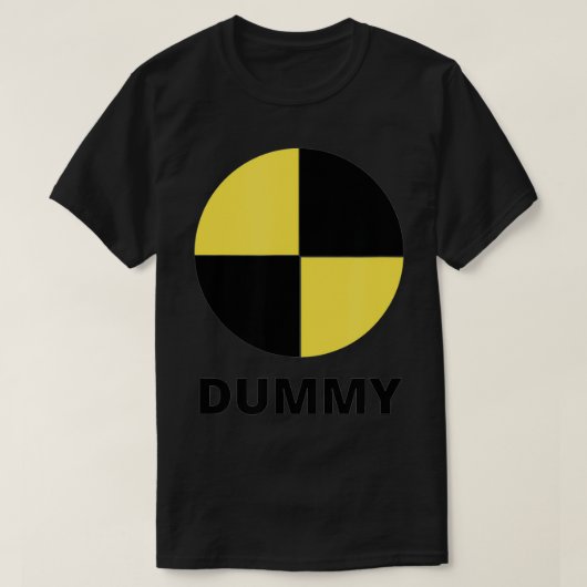 Crash Test Dummy Easy Halloween Kostuum T-shirt (Design voorkant)