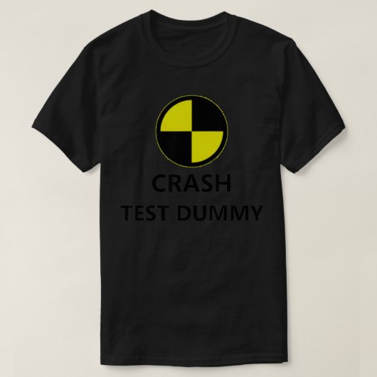 Crash Test Dummy Easy Last Minute Funny Halloween T-shirt (Design voorkant)