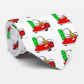 Crash Test Dummy en autooplading Stropdas (Opgerold)