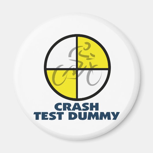 CRASH TEST DUMMY - fiets Magneet (Voorkant)