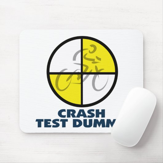 CRASH TEST DUMMY - fiets Muismat (Met muis)