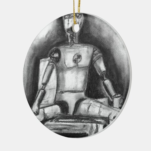 Crash Test Dummy Keramisch Ornament (Links)