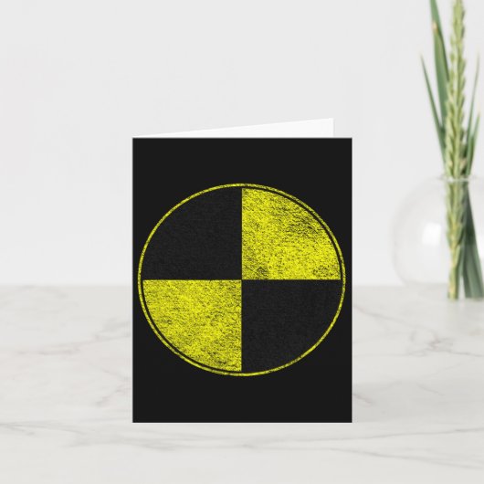 Crash Test Dummy Kostuum Doe alsof ik een crash-te Kaart (Voorkant)