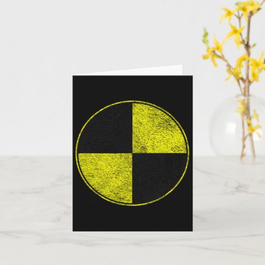 Crash Test Dummy Kostuum Doe alsof ik een crash-te Kaart (Gele Bloem)