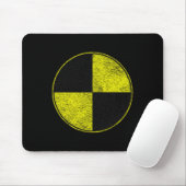 Crash Test Dummy kostuum doen alsof ik een crashte Muismat (Met muis)