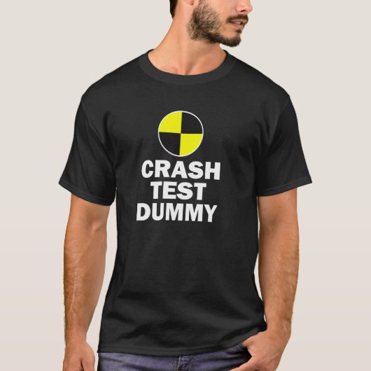 Crash Test Dummy Last Minute Costume Funny Brawe T-shirt (Voorkant)