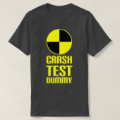 Crash Test Dummy Last Minute Costume Funny Brawe T-shirt (Design voorkant)