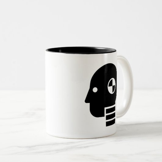 Crash Test Dummy Pictogram Mok (Voorkant rechts)