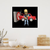 Crash Test Dummy Poster (Keuken)