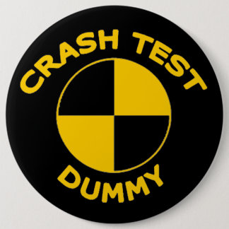 Crash Test Dummy Ronde Button 6,0 Cm