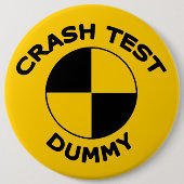 Crash Test Dummy Ronde Button 6,0 Cm (Voorkant)