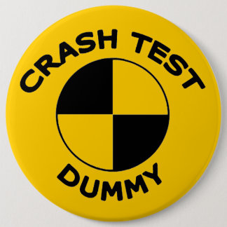 Crash Test Dummy Ronde Button 6,0 Cm