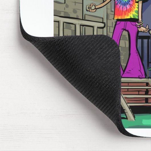 Crash Test Hippie Funny Muismat (Hoek)