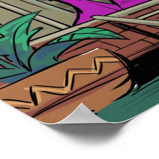 Crash Test Hippie Funny Poster (Hoek)