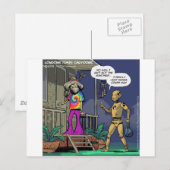 Crash Test Hippie Grappig Briefkaart (Voorkant / Achterkant)