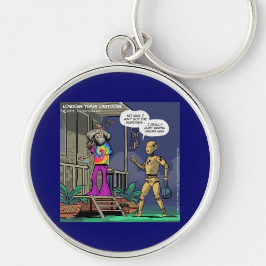 Crash Test Hippie Grappig Sleutelhanger (Voorkant)
