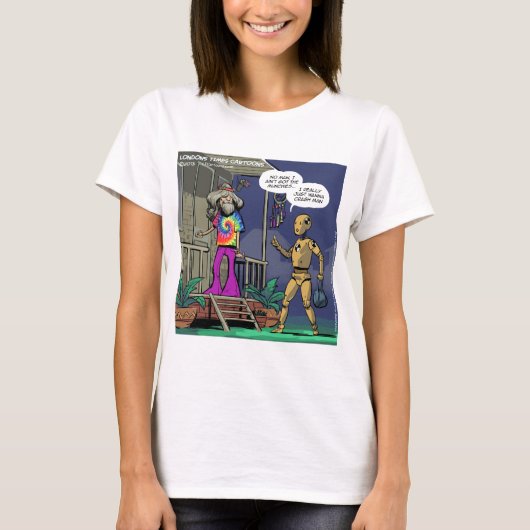 Crash Test Hippie Grappig T-shirt (Voorkant)