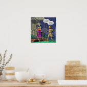 Crash Test Hippie Grappige Poster (Keuken)