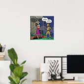 Crash Test Hippie Grappige Poster (Thuiskantoor)