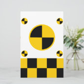 Crash Test Markers Briefpapier (Staand voorkant)