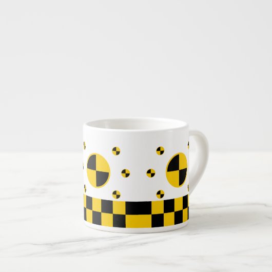 Crash Test Markers Graphics Espresso Kop (Voorkant rechts)