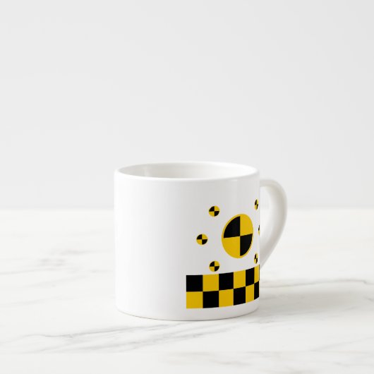 Crash Test Markers Graphics Espresso Kop (Voorkant rechts)