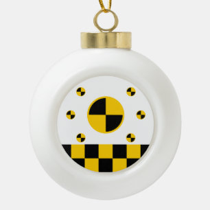 Crash Test Markers Graphics Keramische Bal Ornament