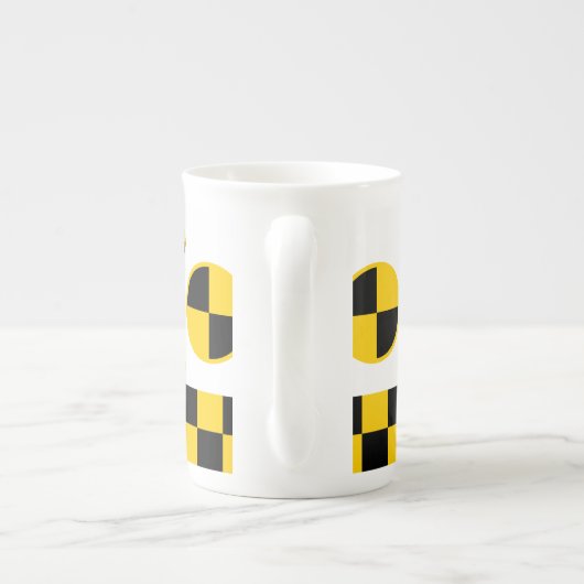 Crash Test Markers Graphics Porselein Kop (Achterkant)