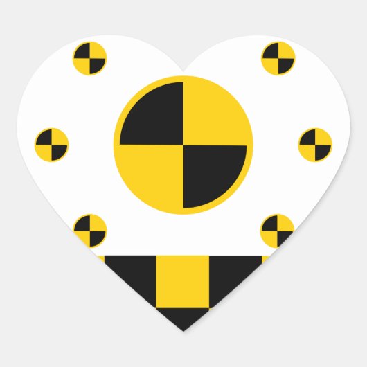 Crash Test Markers Hart Sticker (Voorkant)