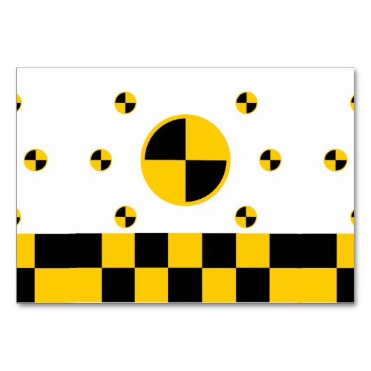 Crash Test Markers Kaart (Voorkant)