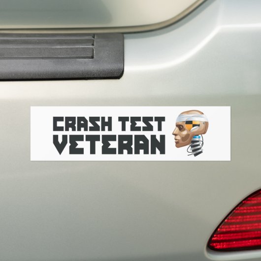 Crash Test Veteran Bumpersticker (Op auto)