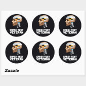 Crash Test Veteran Ronde Sticker (Vel)