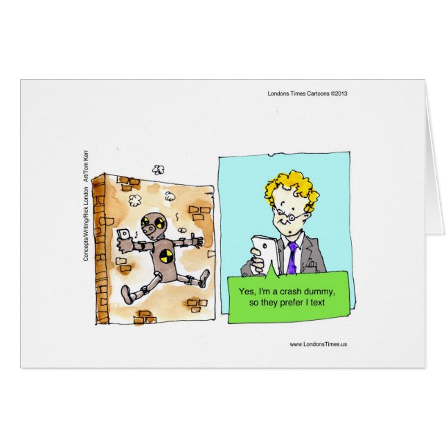 Crash Text Dummy Funny (Voorkant Horizontaal)