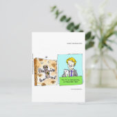 Crash Text Dummy Funny Briefkaart (Staand voorkant)