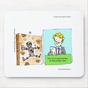 Crash Text Dummy Funny Muismat
