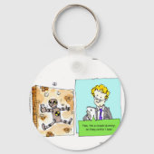 Crash Text Dummy Funny Sleutelhanger (Voorkant)