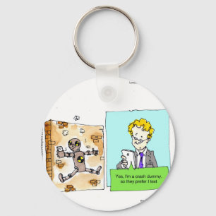 Crash Text Dummy Funny Sleutelhanger