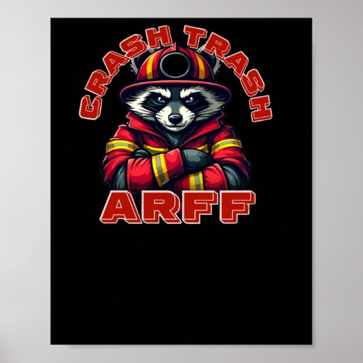 Crash Trash. vliegtuigreddingsbrandweer (arff) S Poster (Voorkant)