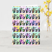 Crash van neushoorns Pop Art Kaart (Gele Bloem)