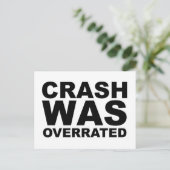 CRASH WAS OVERRAAKT T-shirt, pet, mousepad, mok Briefkaart (Staand voorkant)