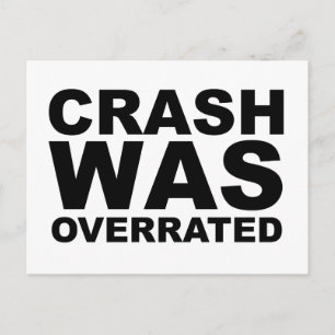 CRASH WAS OVERRAAKT T-shirt, pet, mousepad, mok Briefkaart