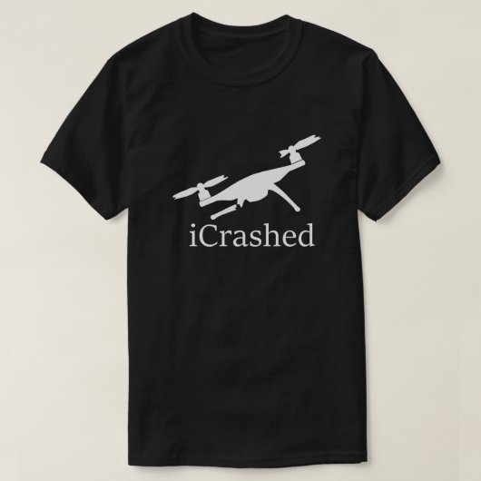 Crashed Drone Dark T-Shirt (Design voorkant)