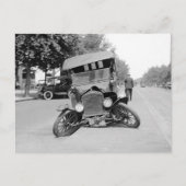 Crashed Vintage Car, 1922 Briefkaart (Voorkant)