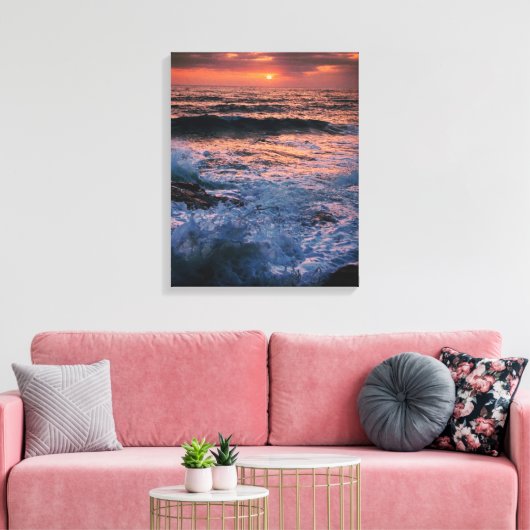crashen! canvas afdruk (Insitu (Woonkamer))